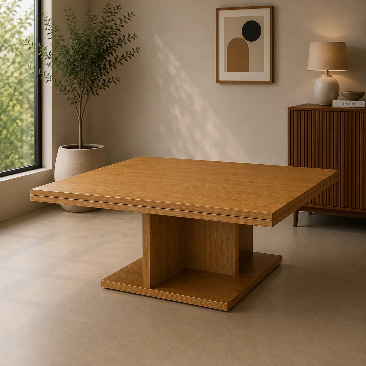 Pedestal Coffee Table